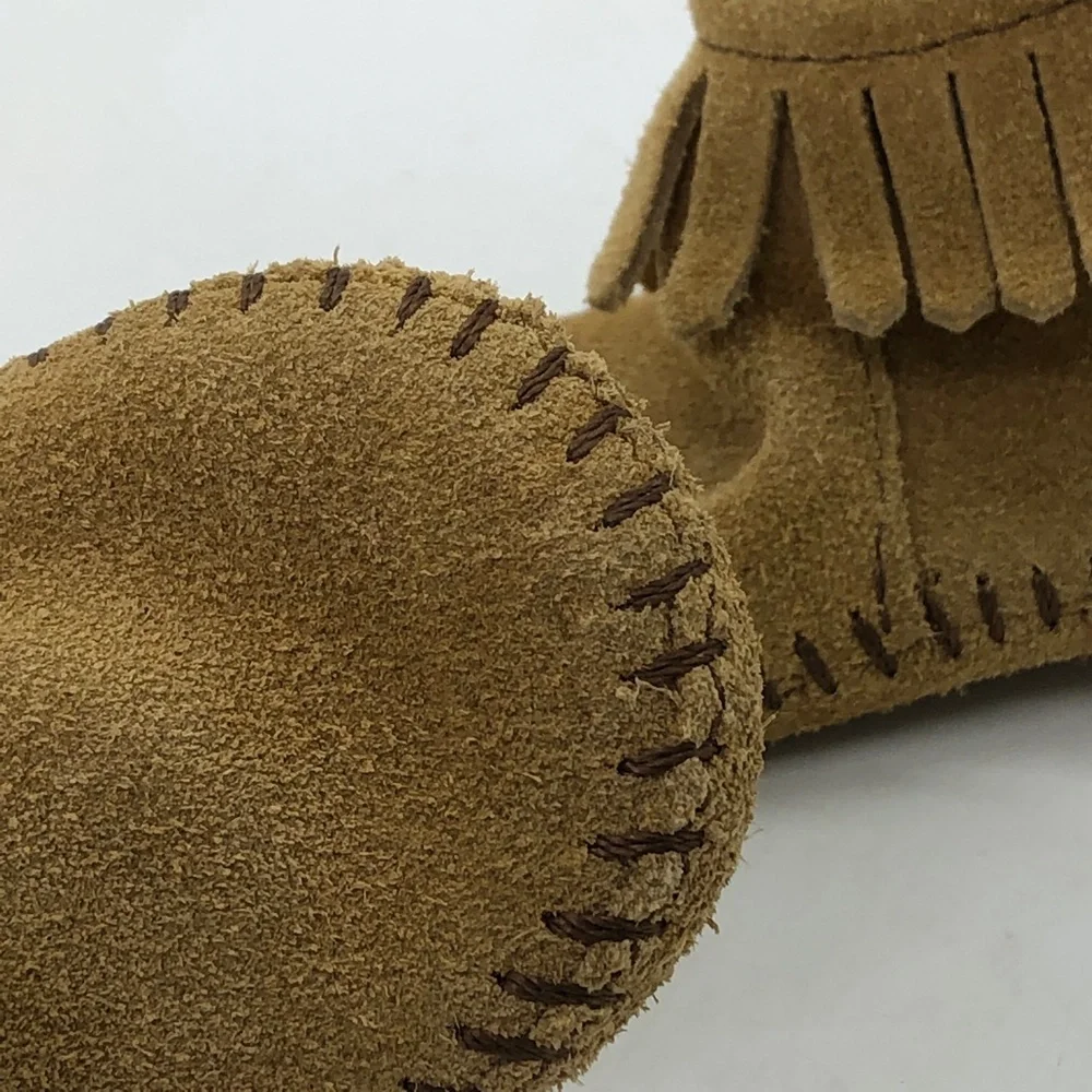 Infant MinneTonka Fringe Moccasins Booties Size 3